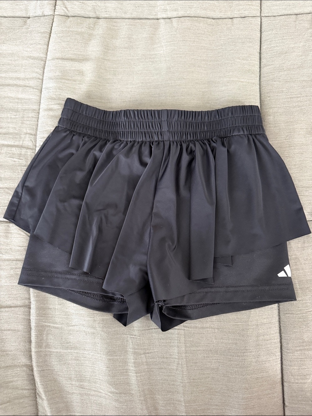 Adidas Girl’s Black Petal Athletic Shorts